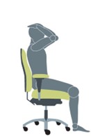 an image showing how to stretch your upper back