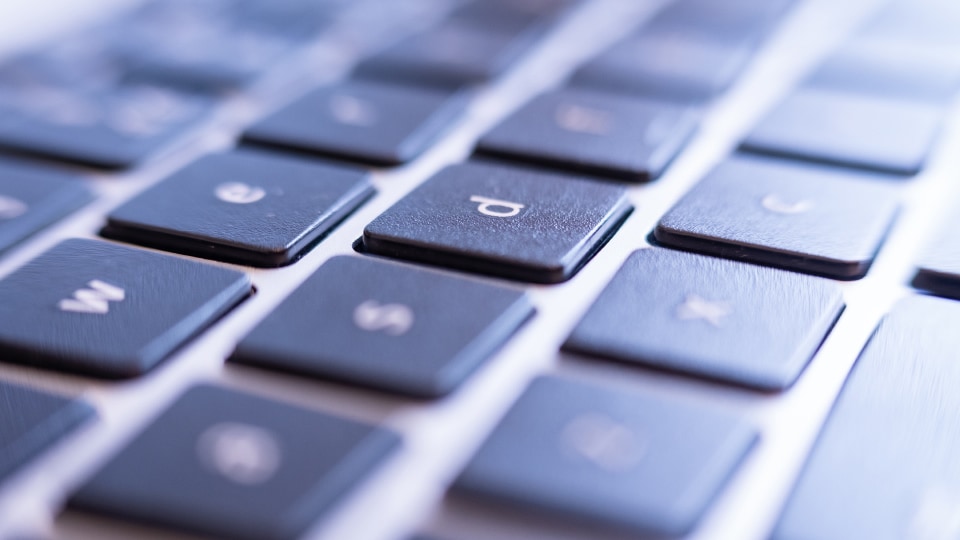 Picture of a computer keyboard