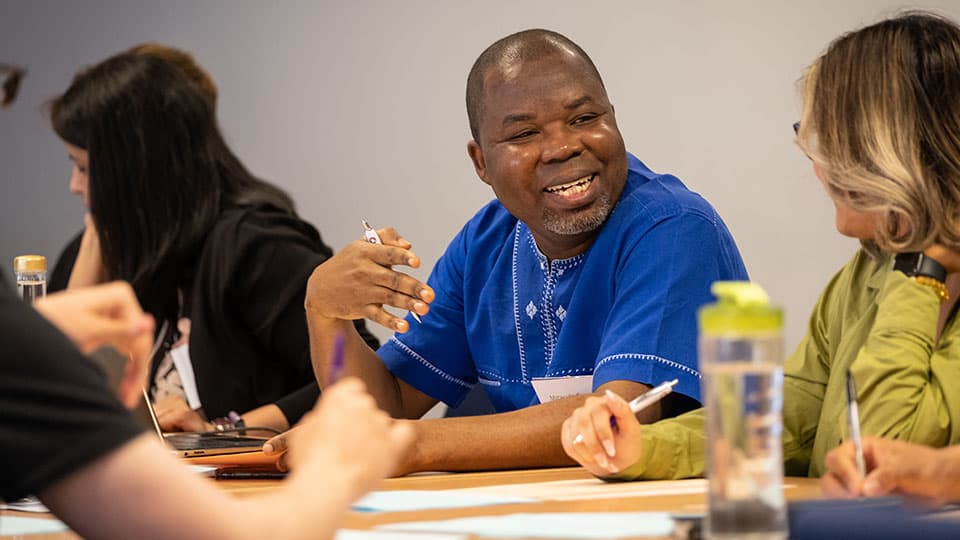 A group of teachers discuss their thoughts and feelings on different mathematical tasks at a recent face-to-face professional development event