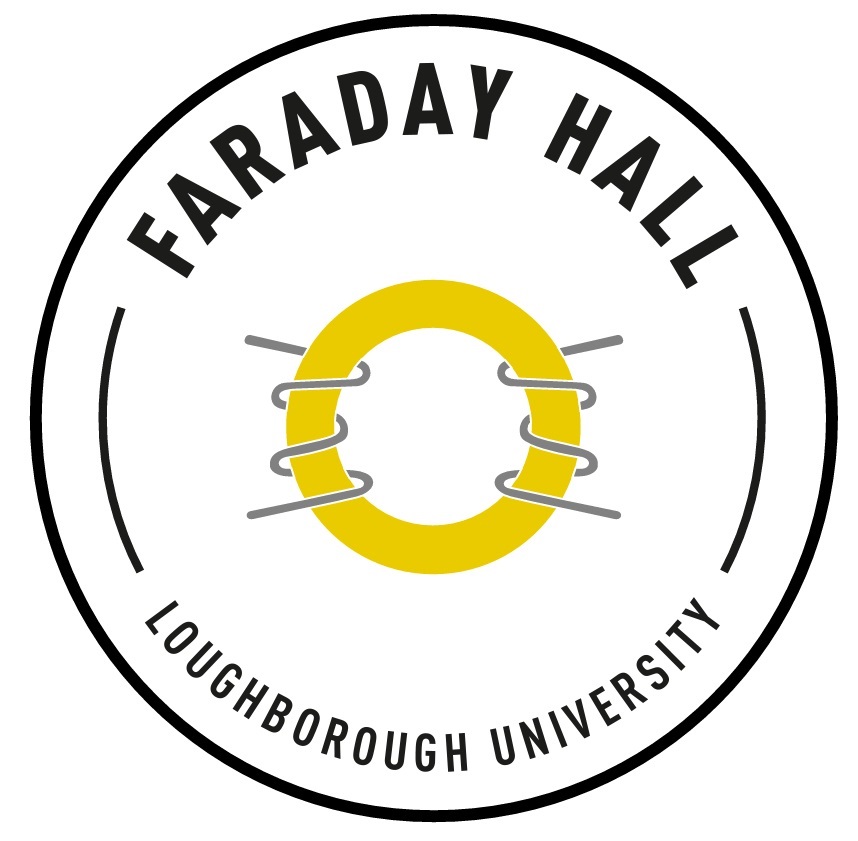 Faraday logo of a yellow circle.