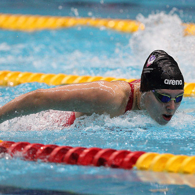 Freya Colbert swimming