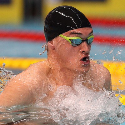 James Wilby swimming