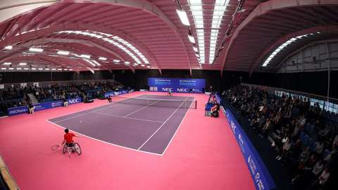 The NEC Wheelchair Masters at Loughborough Tennis Centre