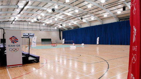 Inside the David Wallace sports hall