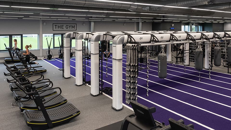 equipment in the Holywell gym