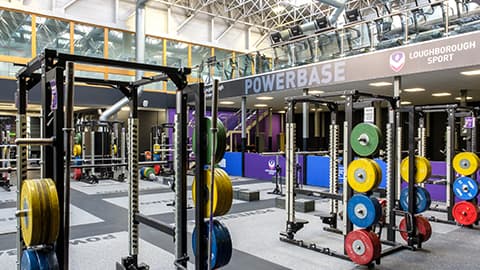 weights inside Powerbase gym