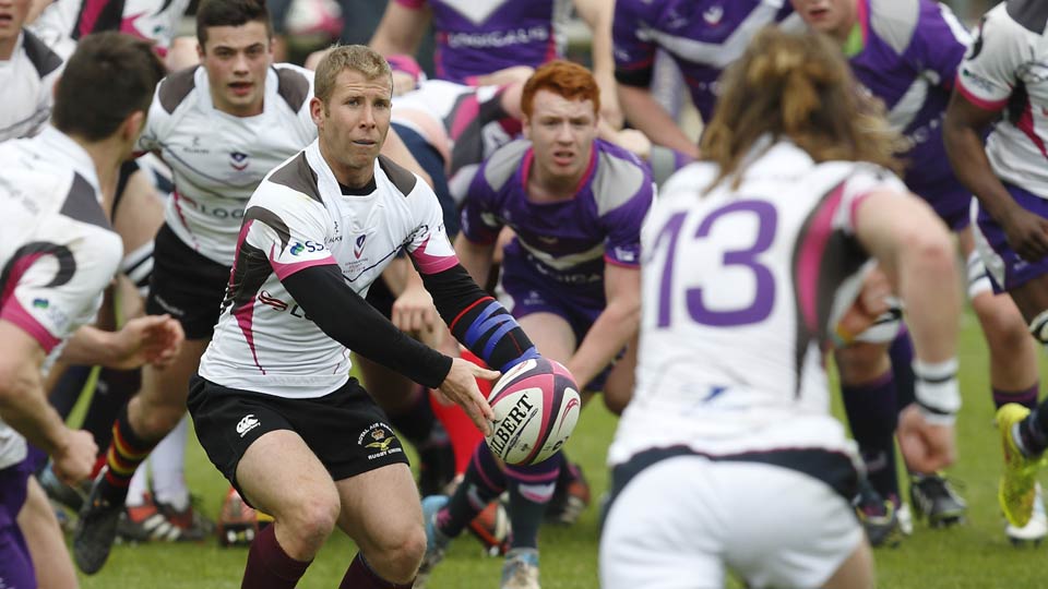 Alumni rugby match in progress