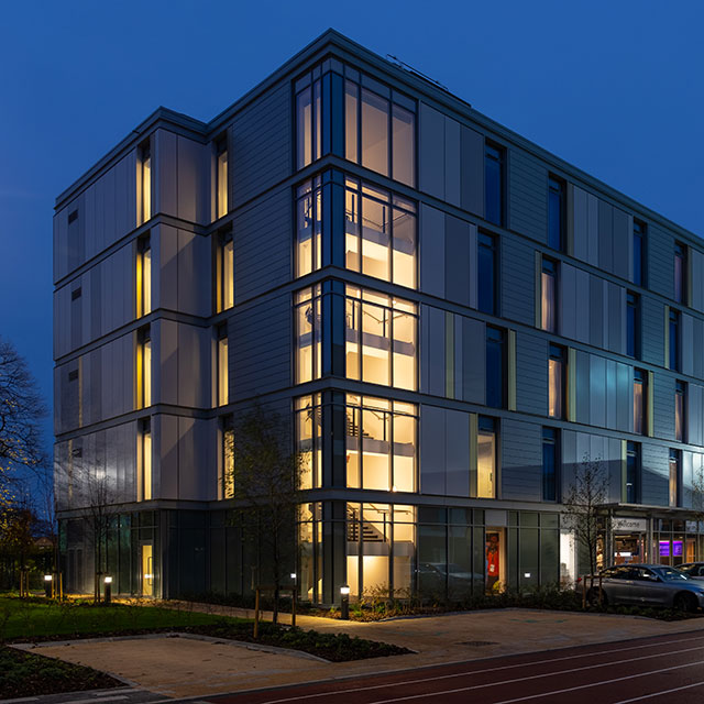 Elite Athlete Centre at dusk