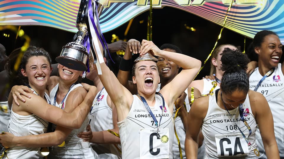 the team celebrating