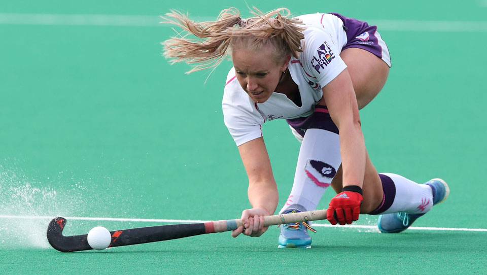 Women's hockey player