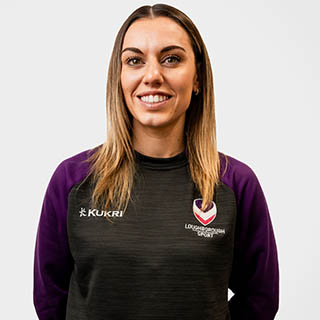Freya is wearing a Loughborough Sport jumper and is smiling for a headshot.