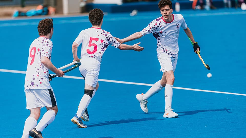 players running on the pitch