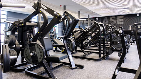 equipment in a gym