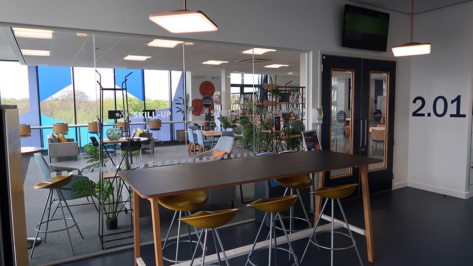 STEMLab WPL201 multiple seating options viewed from outside