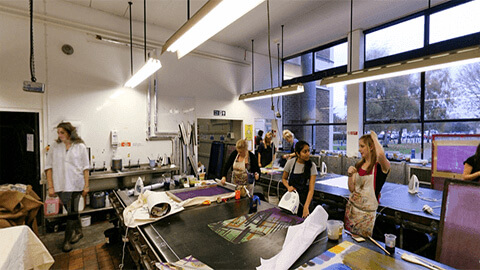 textiles print workshop