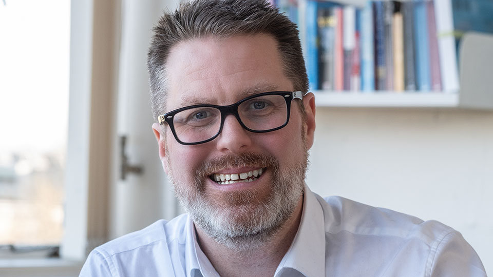 An academic, Justin Waring, at Loughborough University