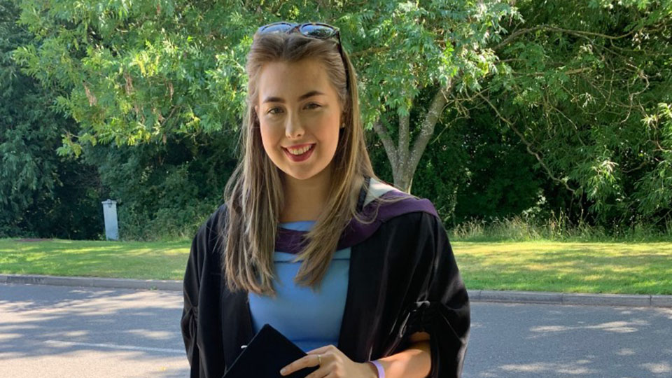 A previous student of Loughborough University, Mia