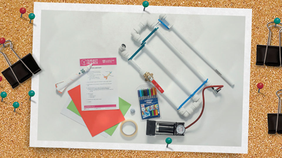 A rocket launcher created from pipes