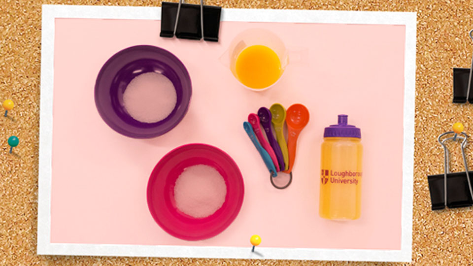 Sports Bottle with measuring spoons and bowls