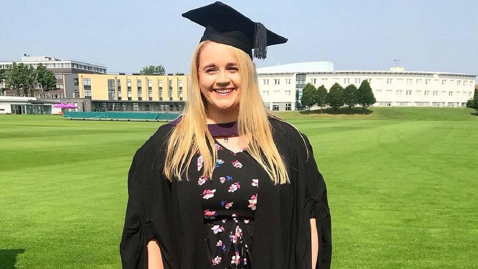 Chloe on her graduation day. 