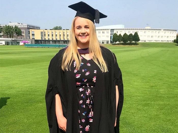 Chloe on her graduation day.