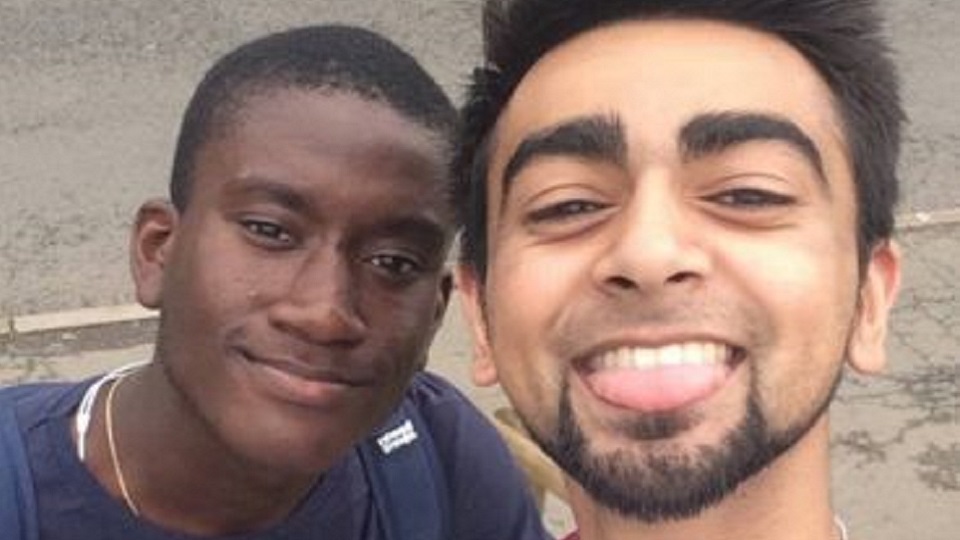 A selfie of Piers and a friend.  