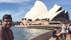 Jameel in Australia at the opera house