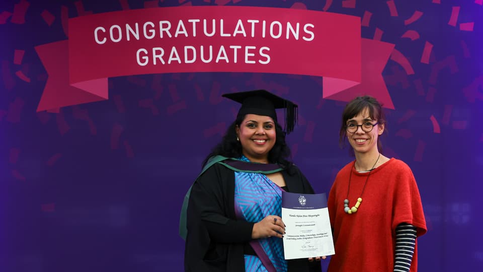 Hasulie Dias Abeyesinghe with Dr Alena Pfoser