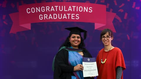 Hasulie Dias Abeyesinghe with Dr Alena Pfoser