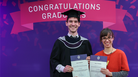 Roman Winkelhahn with Dr Alena Pfoser