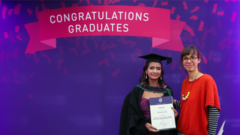 Sahiba Singh with Dr Alena Pfoser