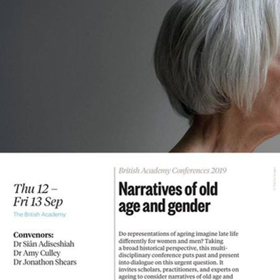 screenshot from an article on 'Narratives of old age and gender'