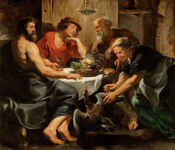 The painitng 'Jupiter and Mercury at Philemon and Baucis' by Peter Paul Rubens