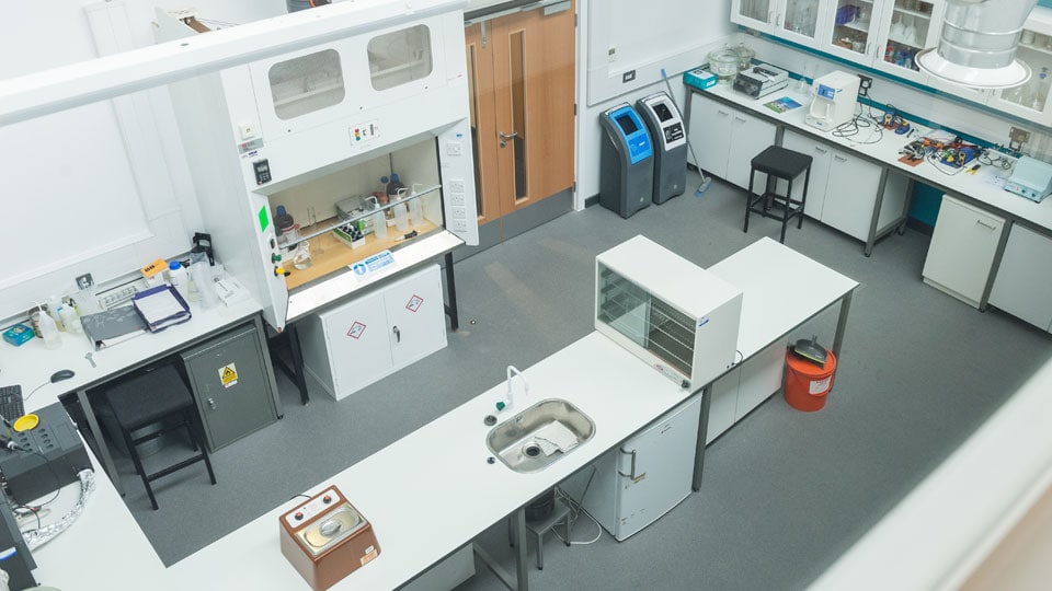 the Analytical lab from above