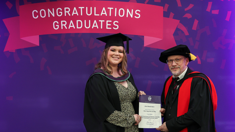 grace francis with Dr Richard Hodgkins