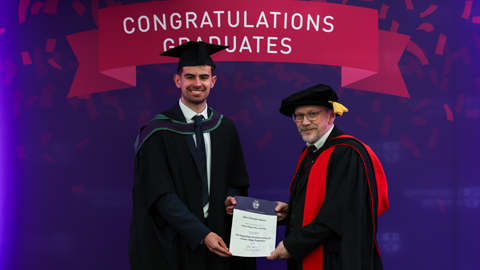 James Andrews with Dr Richard Hodgkins