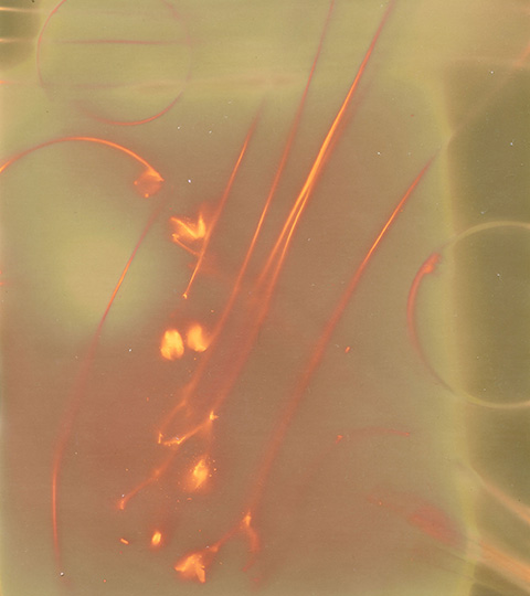 An abstract image with vibrant colours