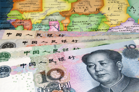 Yuan on the map of Africa. Chinese investment in African economy
