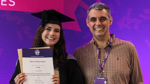 Rebecca Jackson with Dr Fran Azpitarte