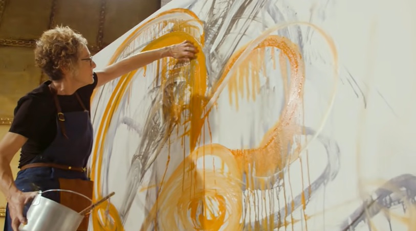 Rachel Gaddsen screengrab of her painting 