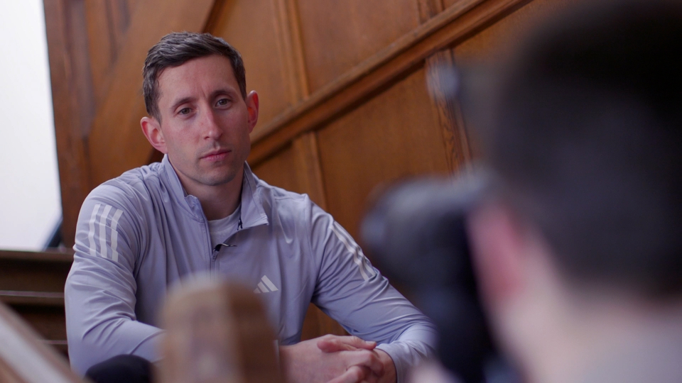 athlete jonathan broom-edwards sitting down