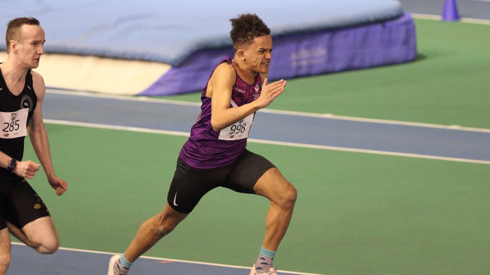 tom young running at speed