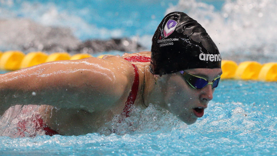 Freya Colbert swimming at bucs