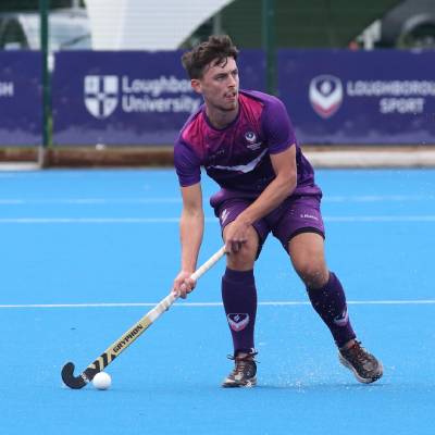 Matthew Nelson playing hockey