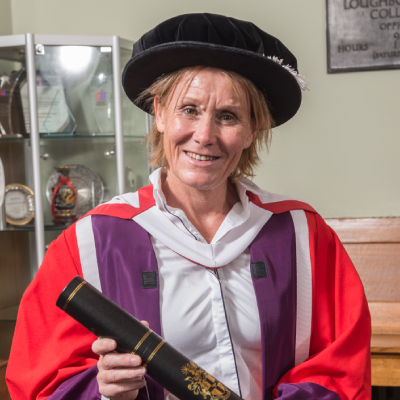 Penny Briscoe receiving an honorary degree