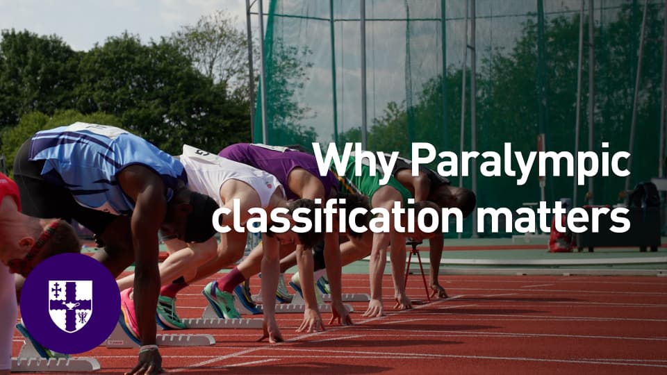a graphic that states 'why paralympic classification matters'