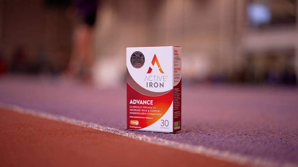 a product shot of Active Iron packaging