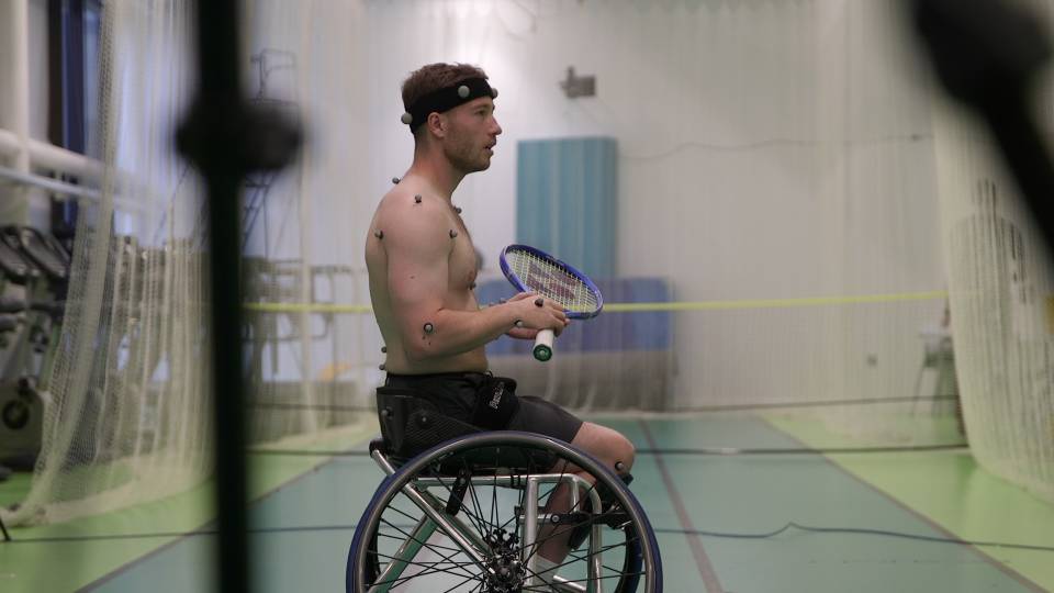 tennis player alfie hewett engages in loughborough uni research