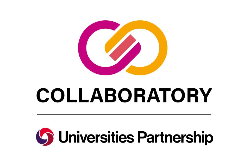 The logo for the Collaboratory partnership, featuring two interlocked circles