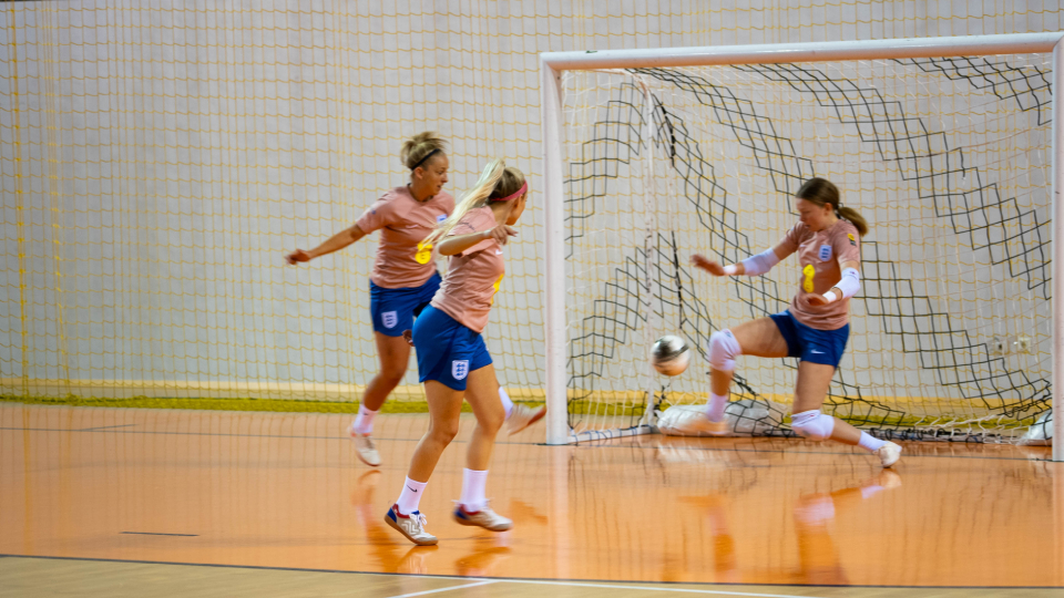 players playing futsal